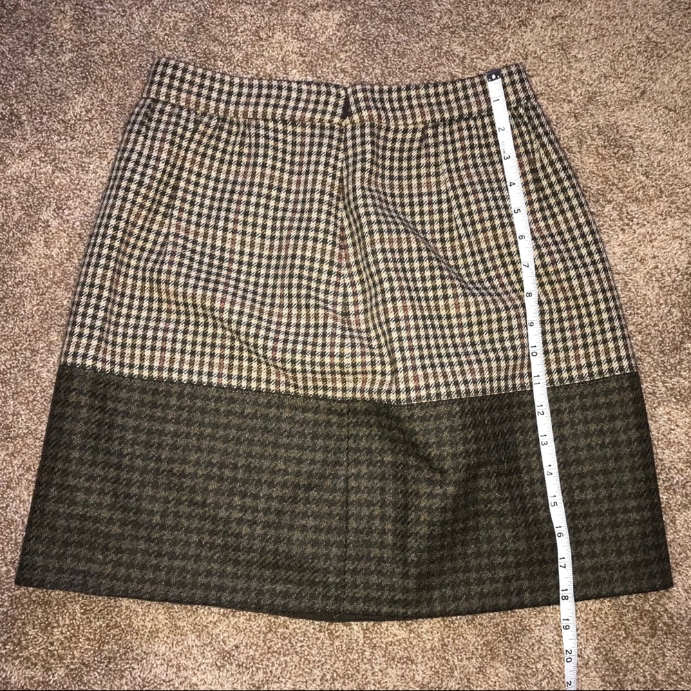 Jcrew Color Block Houndstooth Skirt - image 6